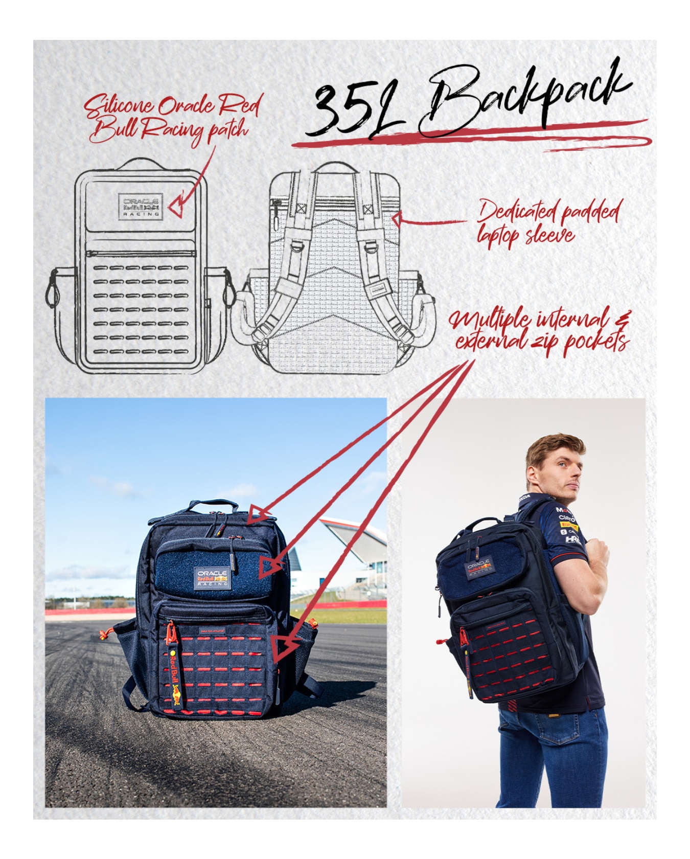Red Bull Girls Backpack